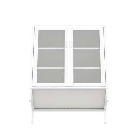 Amelia 31.5" Accent Cabinet in White by Manhattan Comfort at Eve Furniture
