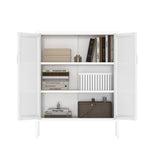 Amelia 31.5" Accent Cabinet in White by Manhattan Comfort at Eve Furniture