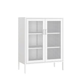Amelia 31.5" Accent Cabinet in White by Manhattan Comfort at Eve Furniture