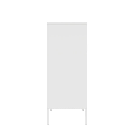 Amelia 31.5" Accent Cabinet in White by Manhattan Comfort at Eve Furniture