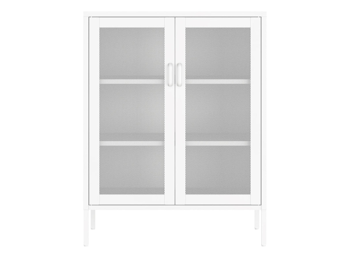 Amelia 31.5" Accent Cabinet in White by Manhattan Comfort at Eve Furniture
