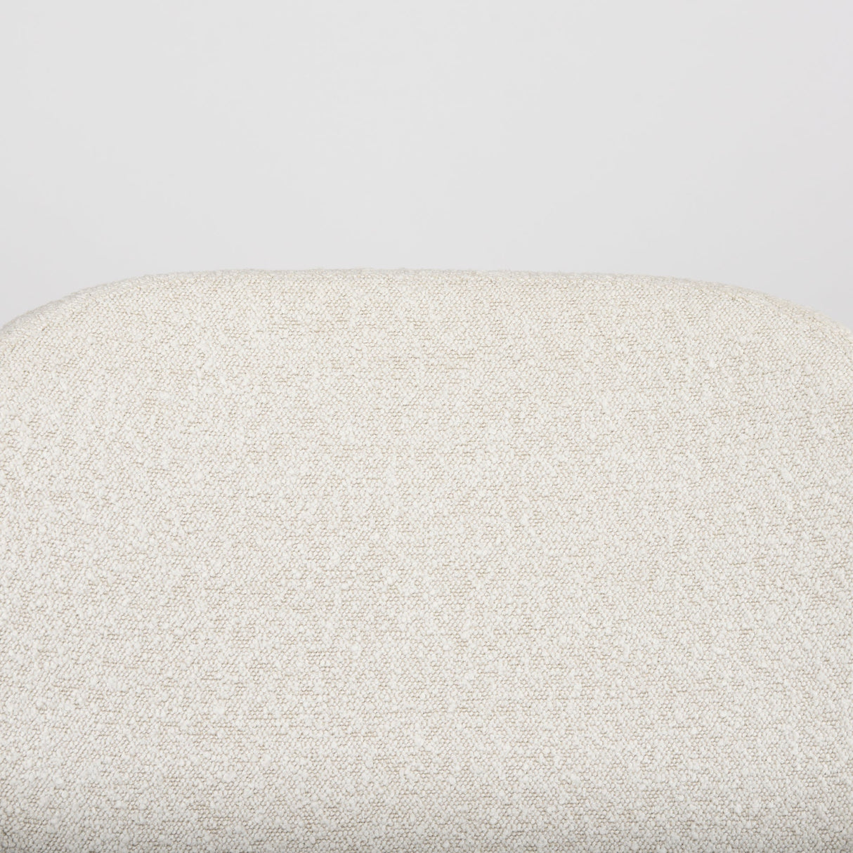 Amelia Cream Boucle W/Black Metal Upholstered Accent Chair by Mercana at Eve Furniture