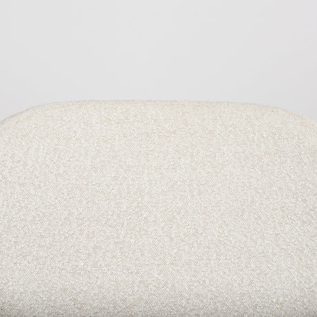 Amelia Cream Boucle W/Black Metal Upholstered Accent Chair by Mercana at Eve Furniture