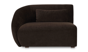Amelia Left Arm Facing Chair - Espresso by Moe's Home at Eve Furniture