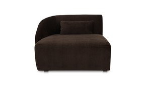 Amelia Left Arm Facing Chaise - Espresso by Moe's Home at Eve Furniture