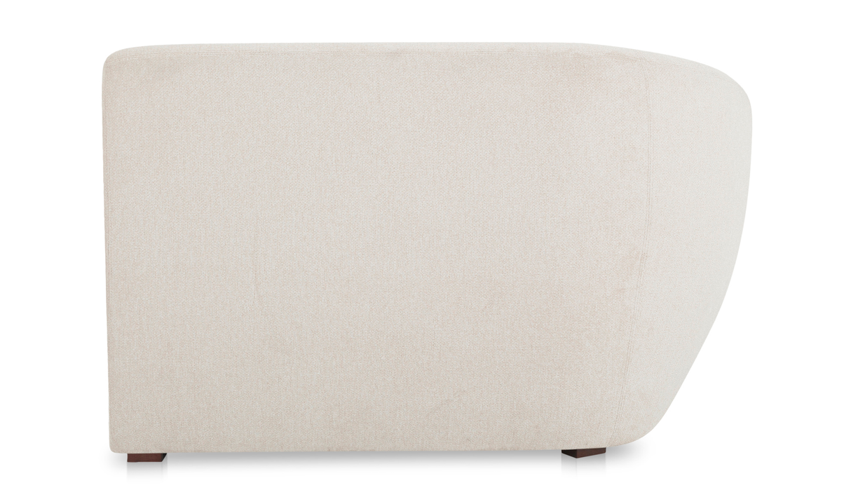 Amelia Left Arm Facing Chaise - Warm White by Moe's Home at Eve Furniture