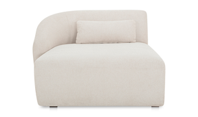 Amelia Left Arm Facing Chaise - Warm White by Moe's Home at Eve Furniture