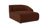 Amelia Right Arm Facing Chaise - Chestnut by Moe's Home at Eve Furniture