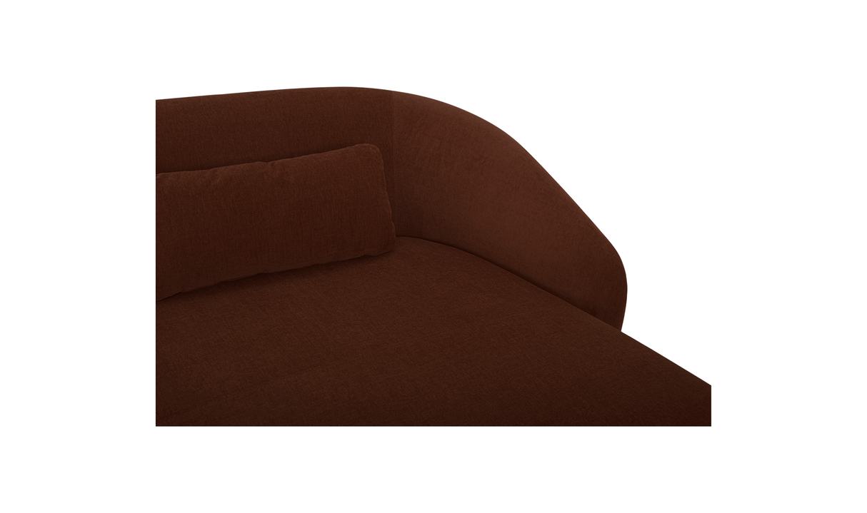 Amelia Right Arm Facing Chaise - Chestnut by Moe's Home at Eve Furniture