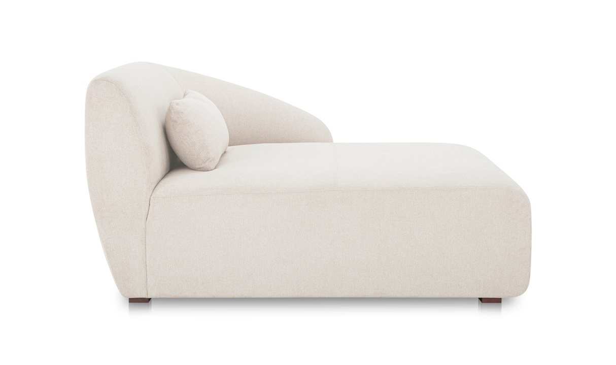 Amelia Right Arm Facing Chaise - Warm White by Moe's Home at Eve Furniture