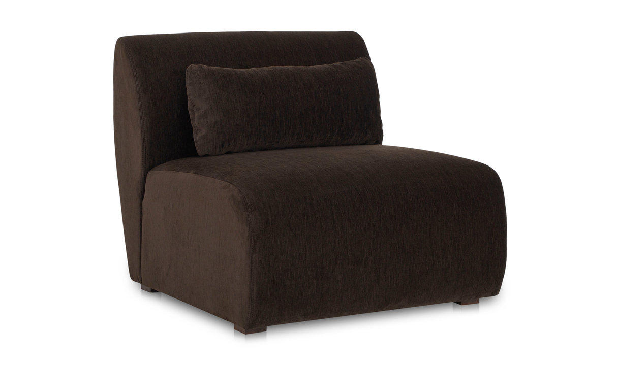 Amelia Slipper Chair - Espresso by Moe's Home at Eve Furniture