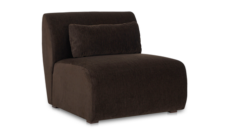 Amelia Slipper Chair - Espresso by Moe's Home at Eve Furniture