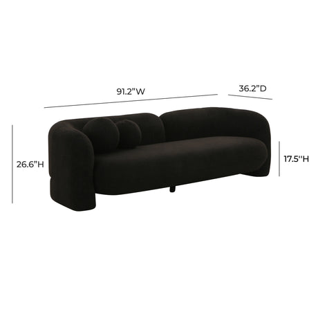 Amelie Faux Fur Sofa by TOV Furniture at Eve Furniture