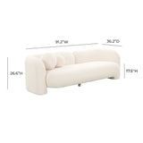 Amelie Faux Fur Sofa by TOV Furniture at Eve Furniture