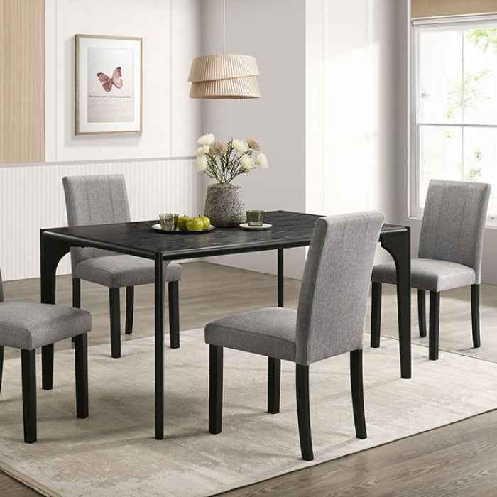 Amelio Black/Gray 5-Piece Dining Room Set by Furniture of America at Eve Furniture