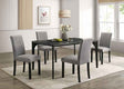 Amelio Black/Gray 5-Piece Dining Room Set by Furniture of America at Eve Furniture