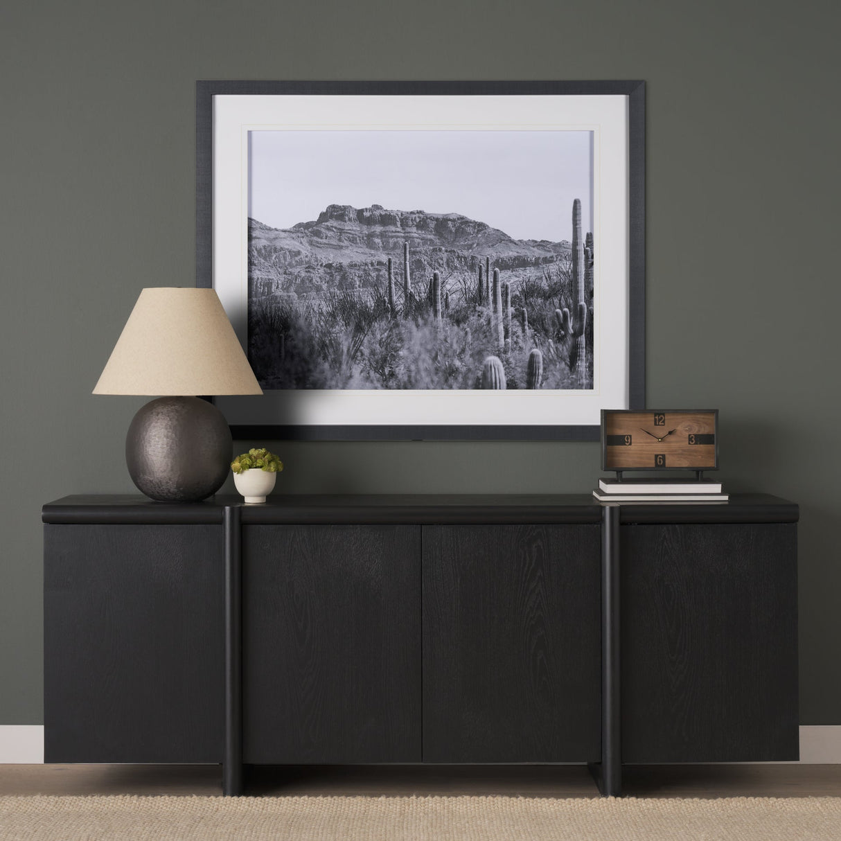 American Borderlands by Nathan Larson Hand Embelished Textured Framed Photo Art Print Matted under G by Mercana at Eve Furniture