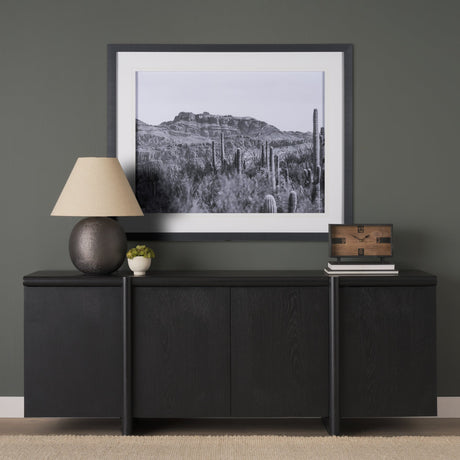 American Borderlands by Nathan Larson Hand Embelished Textured Framed Photo Art Print Matted under G by Mercana at Eve Furniture