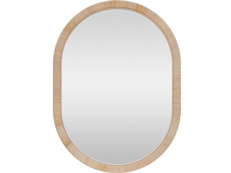 Ames Tan Wall Mirror by Crestview at Eve Furniture