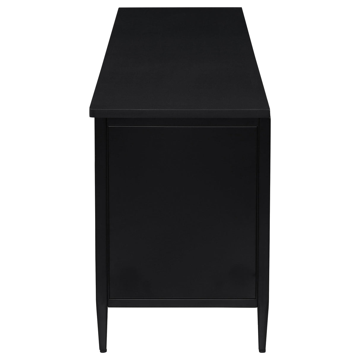 Amherst Black 2-Door Metal TV Stand Media Console by Coaster at Eve Furniture