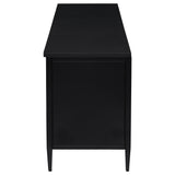 Amherst Black 2-Door Metal TV Stand Media Console by Coaster at Eve Furniture