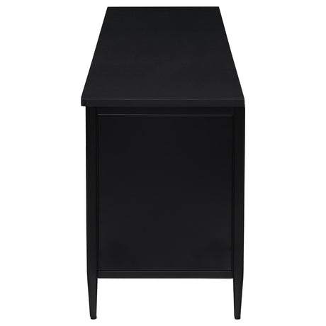 Amherst Black 2-Door Metal TV Stand Media Console by Coaster at Eve Furniture