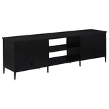 Amherst Black 2-Door Metal TV Stand Media Console by Coaster at Eve Furniture