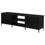 Amherst Black 2-Door Metal TV Stand Media Console by Coaster at Eve Furniture