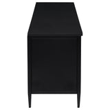Amherst Black 2-Door Metal TV Stand Media Console by Coaster at Eve Furniture