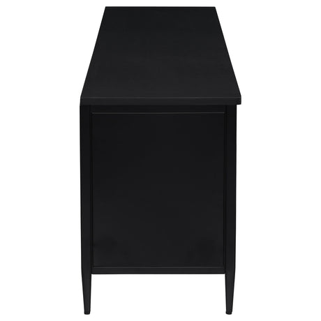 Amherst Black 2-Door Metal TV Stand Media Console by Coaster at Eve Furniture