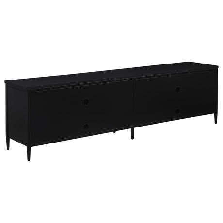 Amherst Black 4-Door Metal TV Stand Media Console by Coaster at Eve Furniture