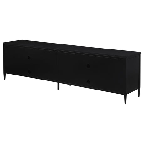Amherst Black 4-Door Metal TV Stand Media Console by Coaster at Eve Furniture