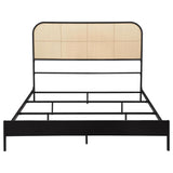 Amherst Black Radio Weave Rattan Metal Queen Bed by Coaster at Eve Furniture