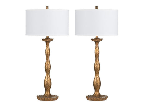 Amherst Brass Table Lamp (Set of 2) by Crestview at Eve Furniture
