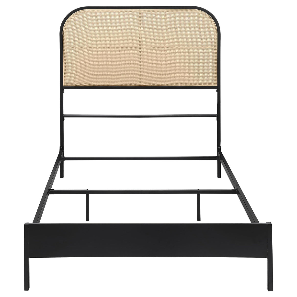 [Special Price] Amherst Black Radio Weave Rattan Metal Full Bed by Coaster at Eve Furniture