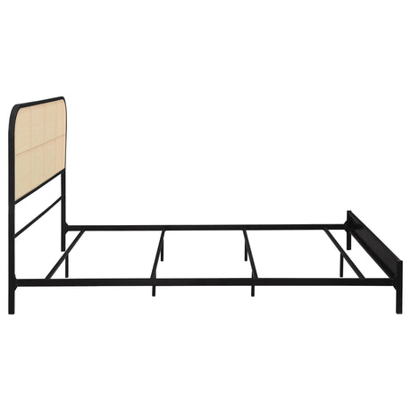 Amherst Black Radio Weave Rattan Metal Queen Bed by Coaster at Eve Furniture