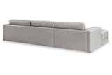 Amiata Glacier 2-Piece Sectional with Chaise by Ashley at Eve Furniture