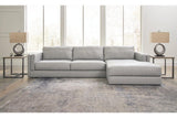 Amiata Glacier 2-Piece Sectional with Chaise by Ashley at Eve Furniture