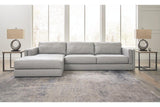 Amiata Glacier 2-Piece Sectional with Chaise by Ashley at Eve Furniture