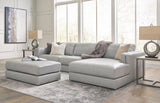 Amiata Glacier Leather 2-Piece Right Arm Facing (RAF) Chaise Sectional by Ashley at Eve Furniture