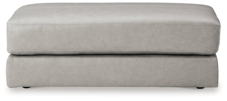 Amiata Glacier Oversized Accent Ottoman by Ashley at Eve Furniture
