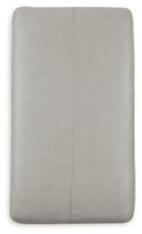 Amiata Glacier Oversized Accent Ottoman by Ashley at Eve Furniture