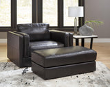 Amiata Onyx Leather Living Room Set by Ashley at Eve Furniture