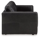 Amiata Onyx Leather Sofa by Ashley at Eve Furniture