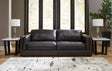 Amiata Onyx Leather Sofa by Ashley at Eve Furniture