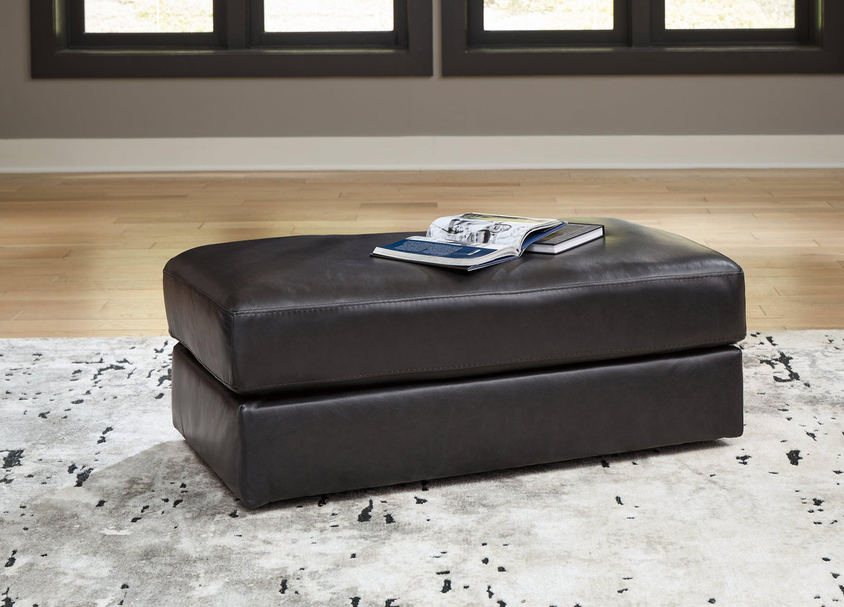 Amiata Onyx Ottoman by Ashley at Eve Furniture