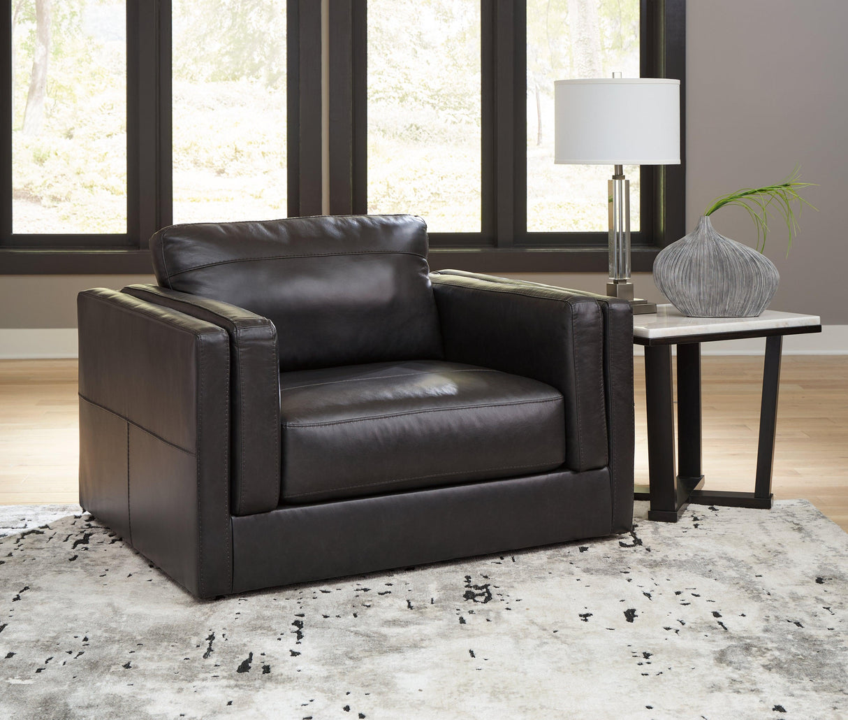 Amiata Onyx Oversized Chair by Ashley at Eve Furniture