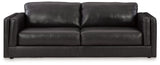 Amiata Onyx Leather Sofa by Ashley at Eve Furniture