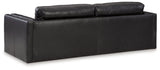Amiata Onyx Leather Sofa by Ashley at Eve Furniture