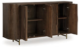 Amickly Dark Brown Accent Cabinet